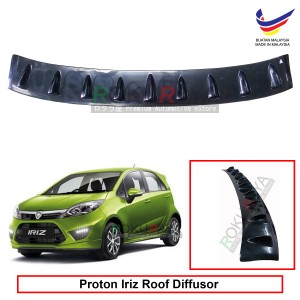 Proton Iriz 2014 Vortex Generator Shark Fin Aerodynamic Rear Top Roof Diffuser Diffusor